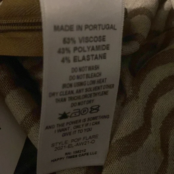 Eckhaus Latta bootcut pants; Large; Flare; patterned; Bohemian - Picture 4 of 4